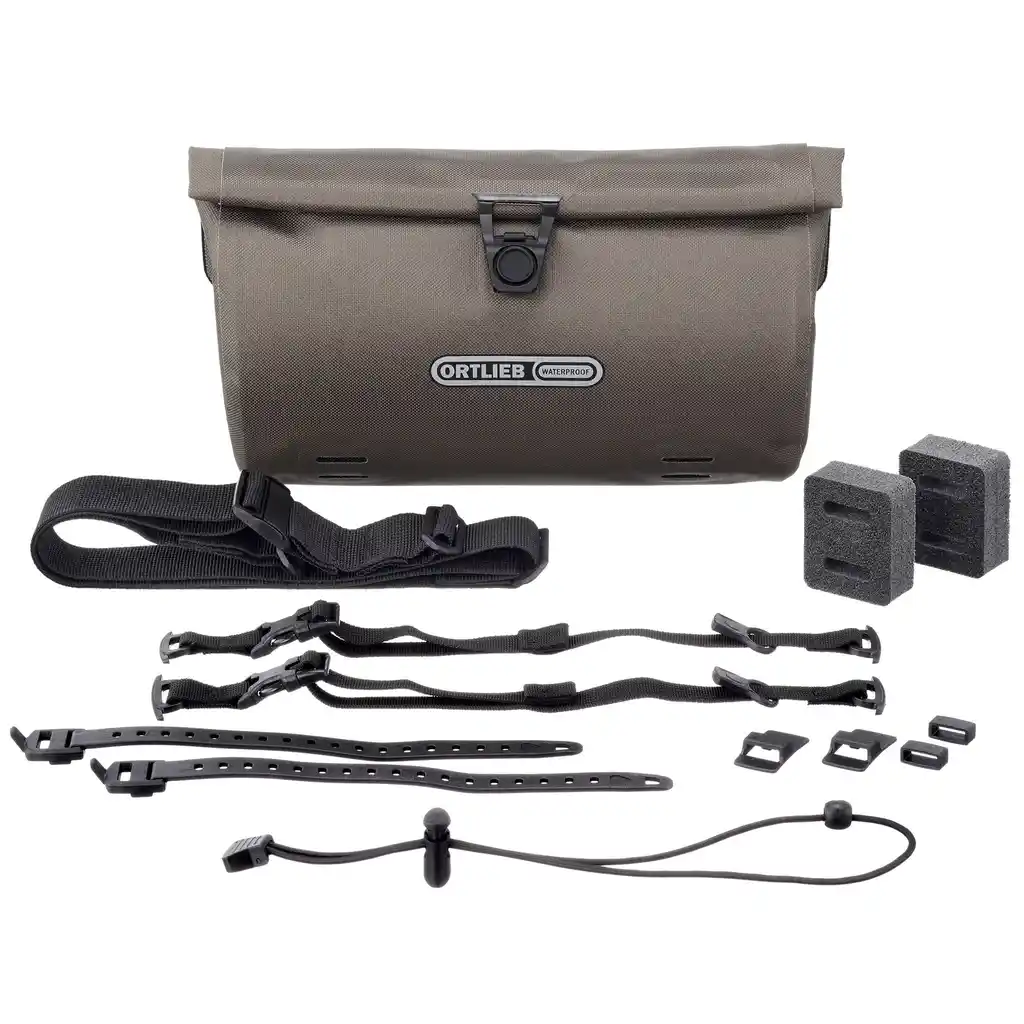 ORTLIEB Velo-Sling Dark Sand handlebar / sling bag, detailaanzicht, bij Bag-Age