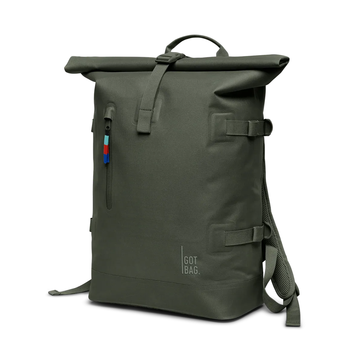 GOT BAG Rolltop 2.0 Algae – vista frontale 4 | sostenibile | Bag-Age