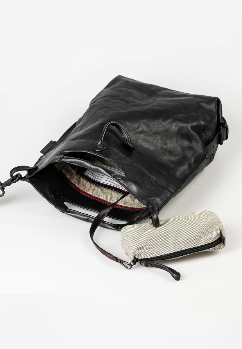 Aunts & Uncles Mrs. Pancake Black Smoke – bolsa transversal – Preto/Cinzento – vista do produto 5