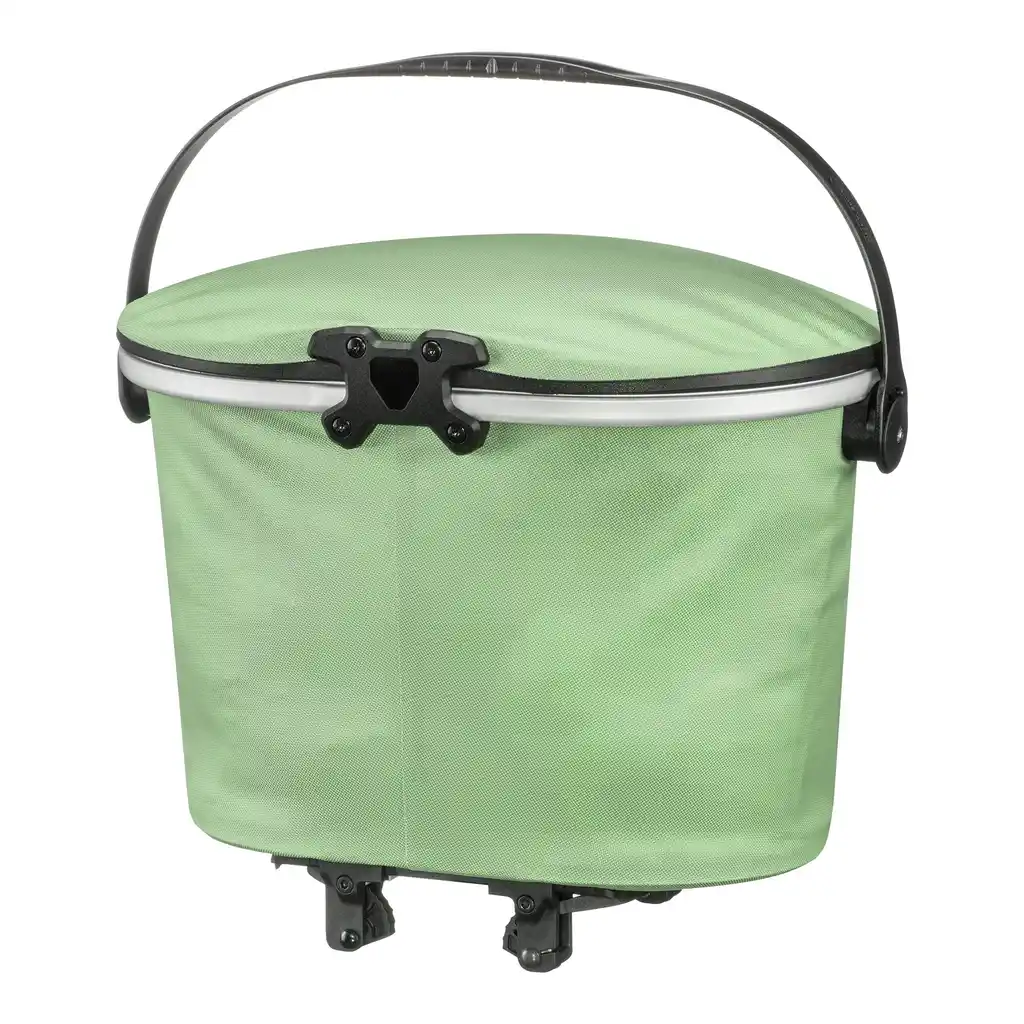 ORTLIEB Up-Town Rack Pistachio Rack-Top Basket, Rückansicht, bei Bag-Age