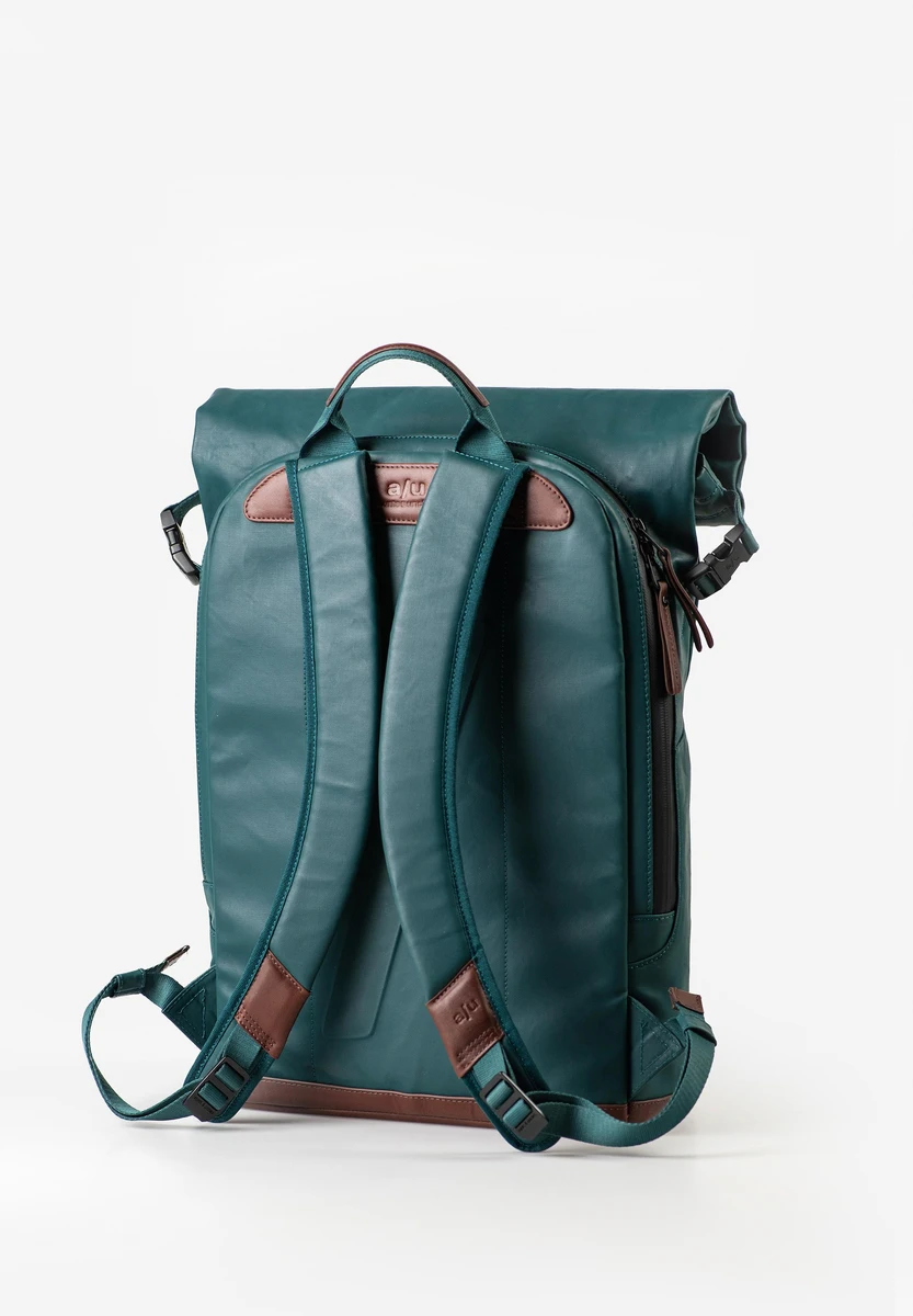 aunts & uncles Fukui Transformative Teal tas, achteraanzicht, bij Bag-Age Berlin