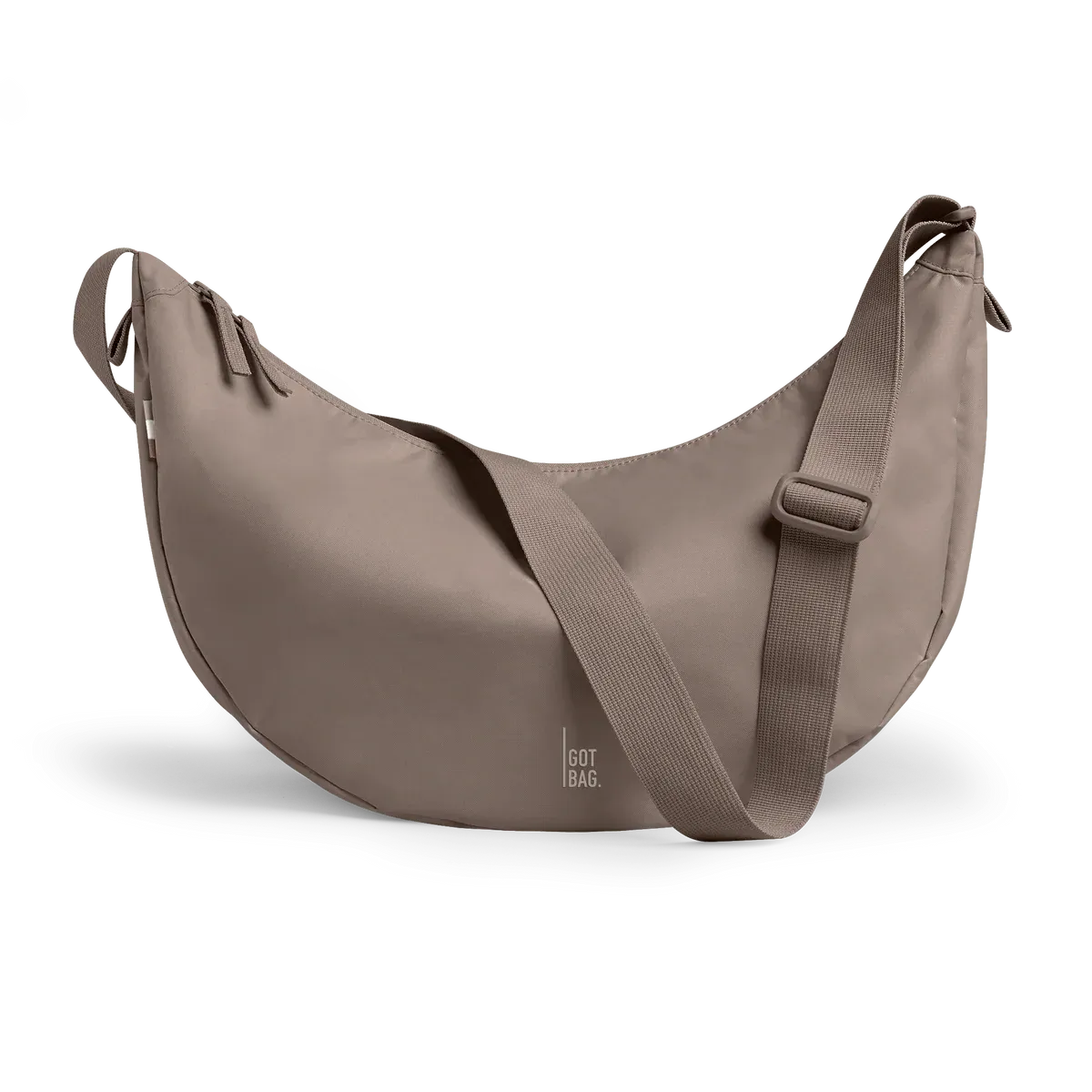 GOT BAG Moon Bag Large Oyster Monochrome – vista frontale 2 | sostenibile | Bag-Age