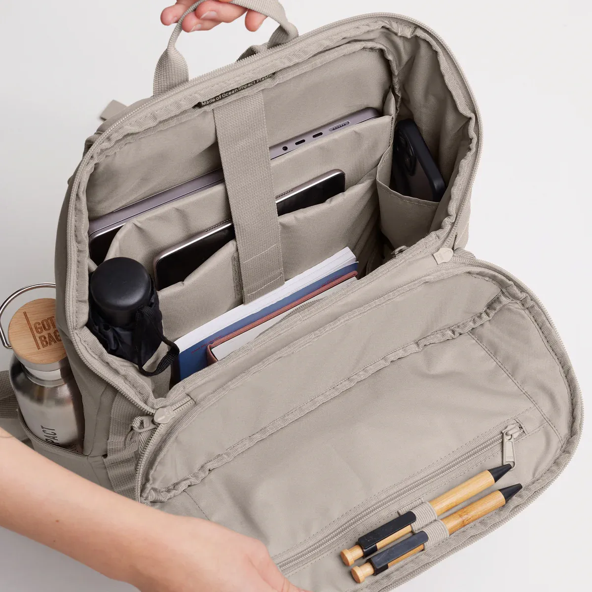 GOT BAG Pro Pack Scallop – open view | sustainable | Bag-Age