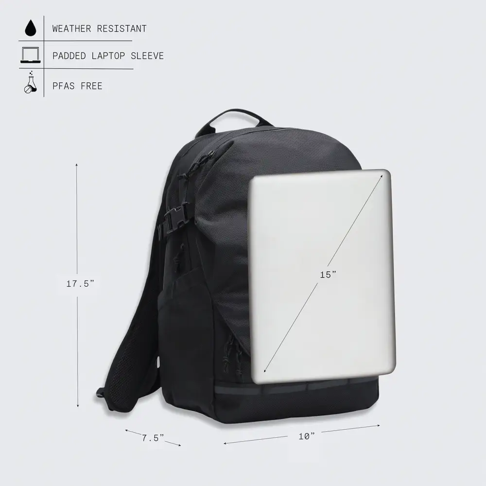 Chrome Industries Extlek 24L Pack – Maßskizze