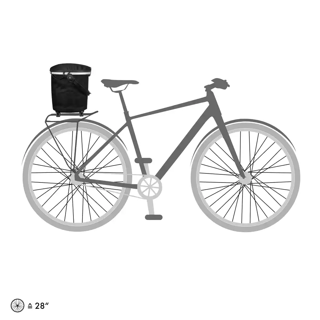 ORTLIEB Up-Town Rack Black rack-top basket, productafbeelding, bij Bag-Age