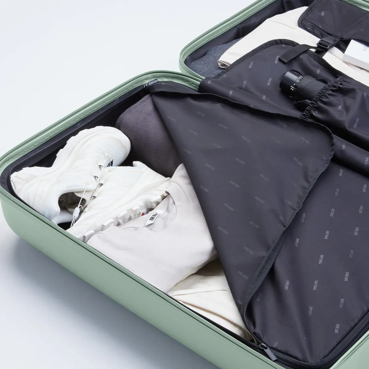 GOT BAG RE:SHELL Checked Reef – open view 2 | sustainable | Bag-Age