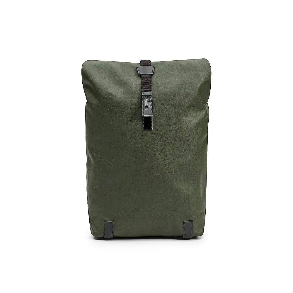 Brooks England Pickwick Cotton Canvas backpack in Forest – front view