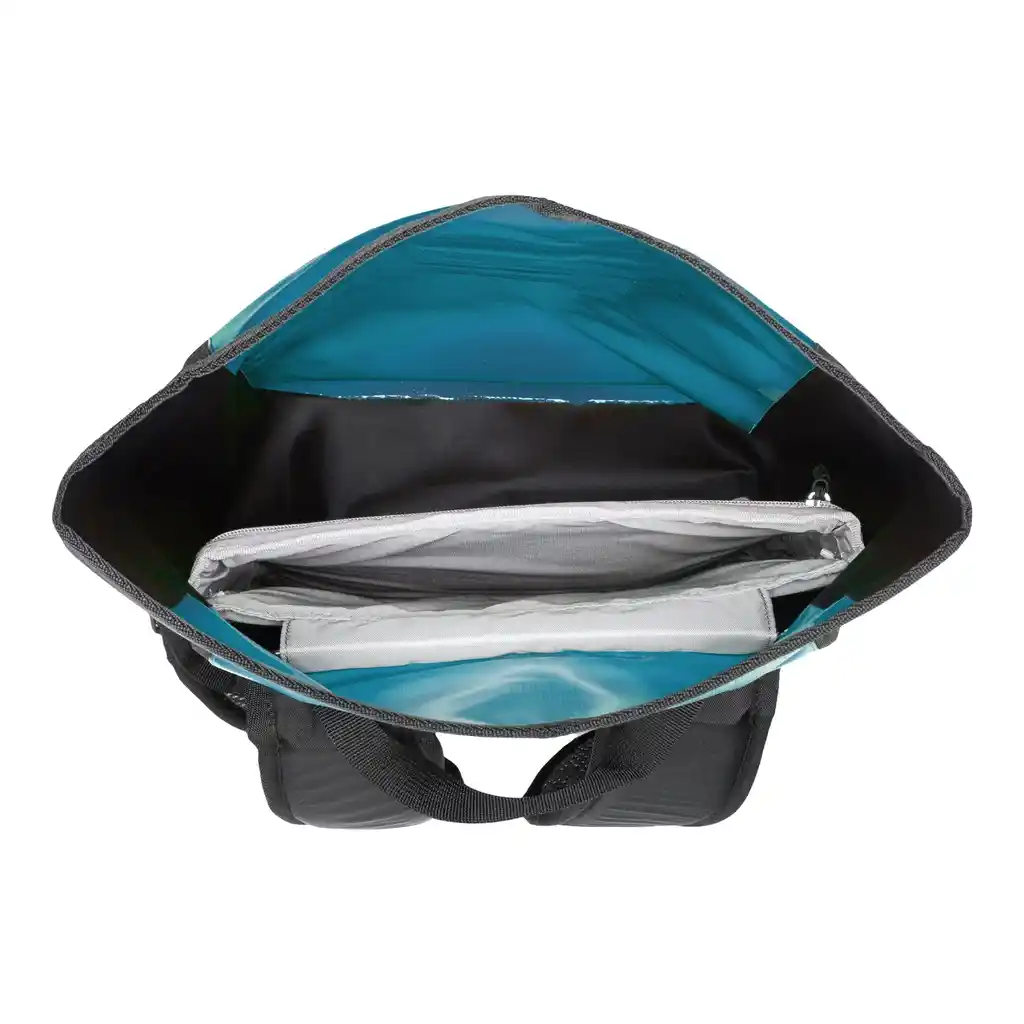 ORTLIEB Velocity Petrol, sac à dos, vue intérieure, chez Bag-Age