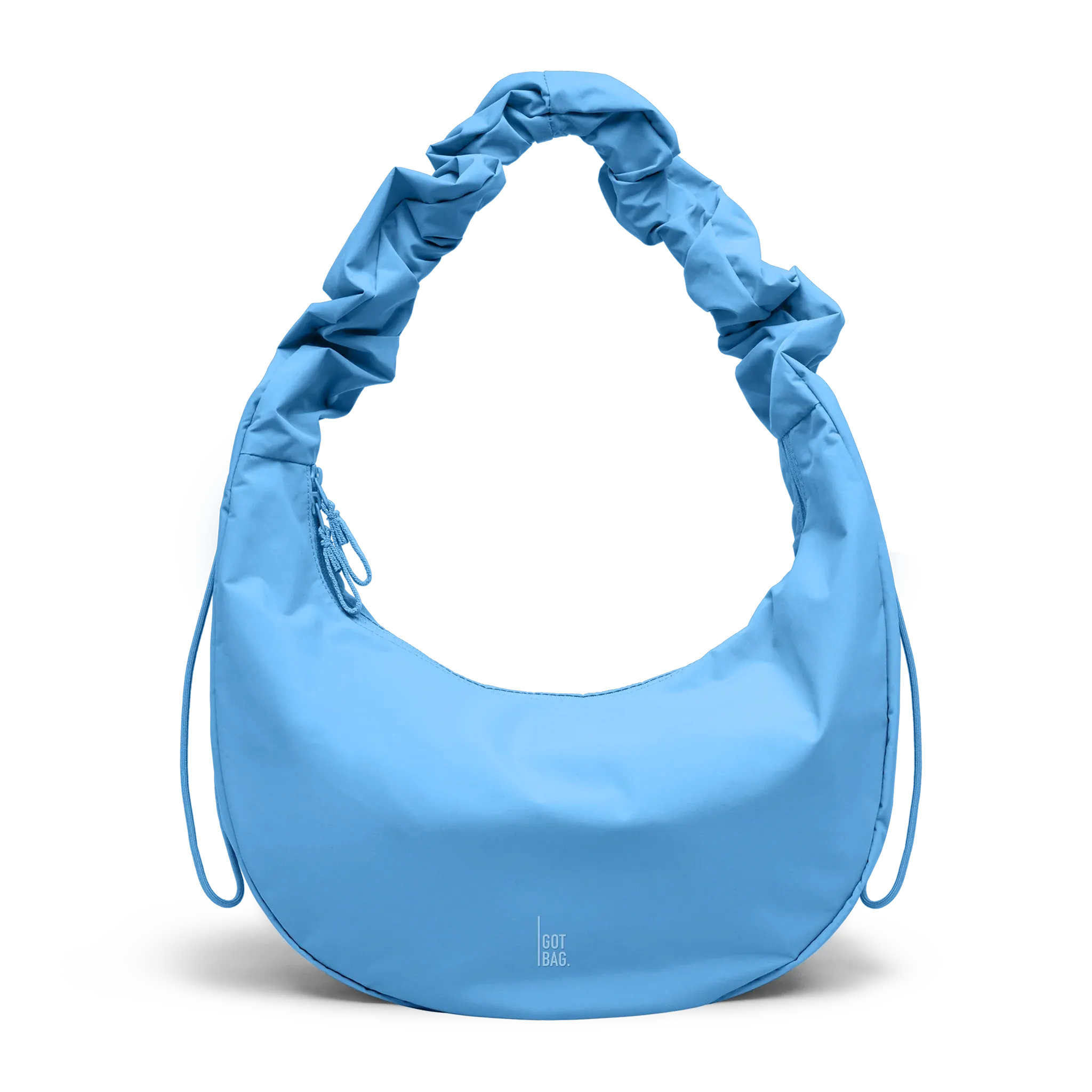 GOT BAG Moon Bag Ruffle Aqua Monochrome – vue avant | durable | Bag-Age