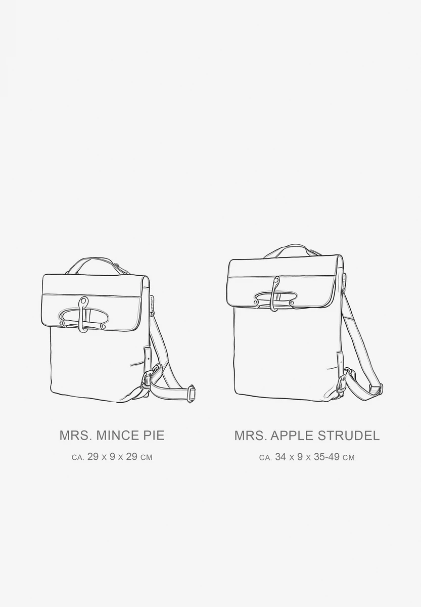 aunts & uncles Mrs. Apple Strudel Caramel Tasche, Rückansicht, bei Bag-Age Berlin kaufen