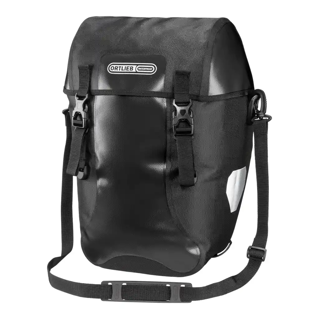 ORTLIEB Bike-Packer Black Fahrradtasche, Vorderansicht, bei Bag-Age