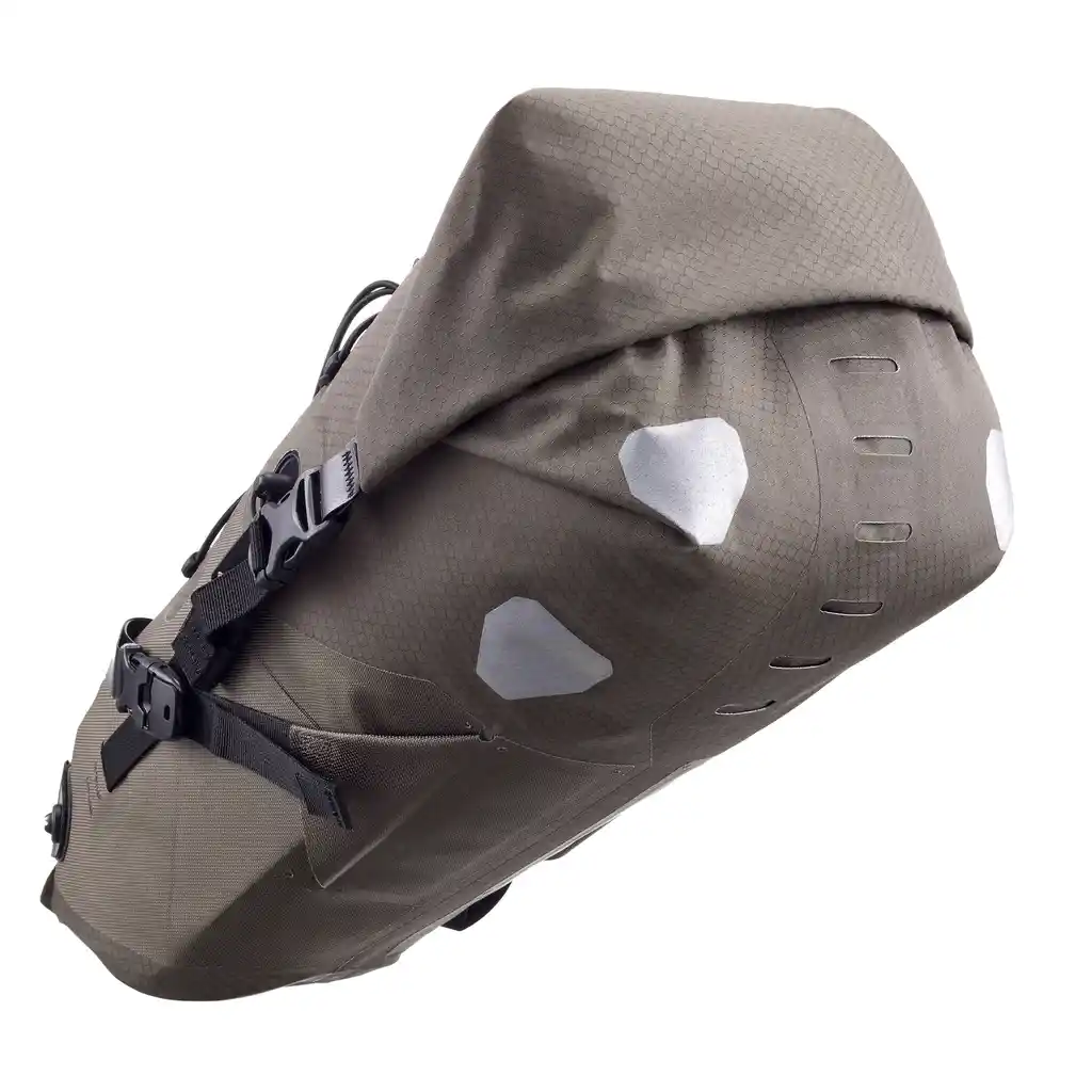 ORTLIEB Seat-Pack Dark Sand Satteltasche, Rückansicht, bei Bag-Age