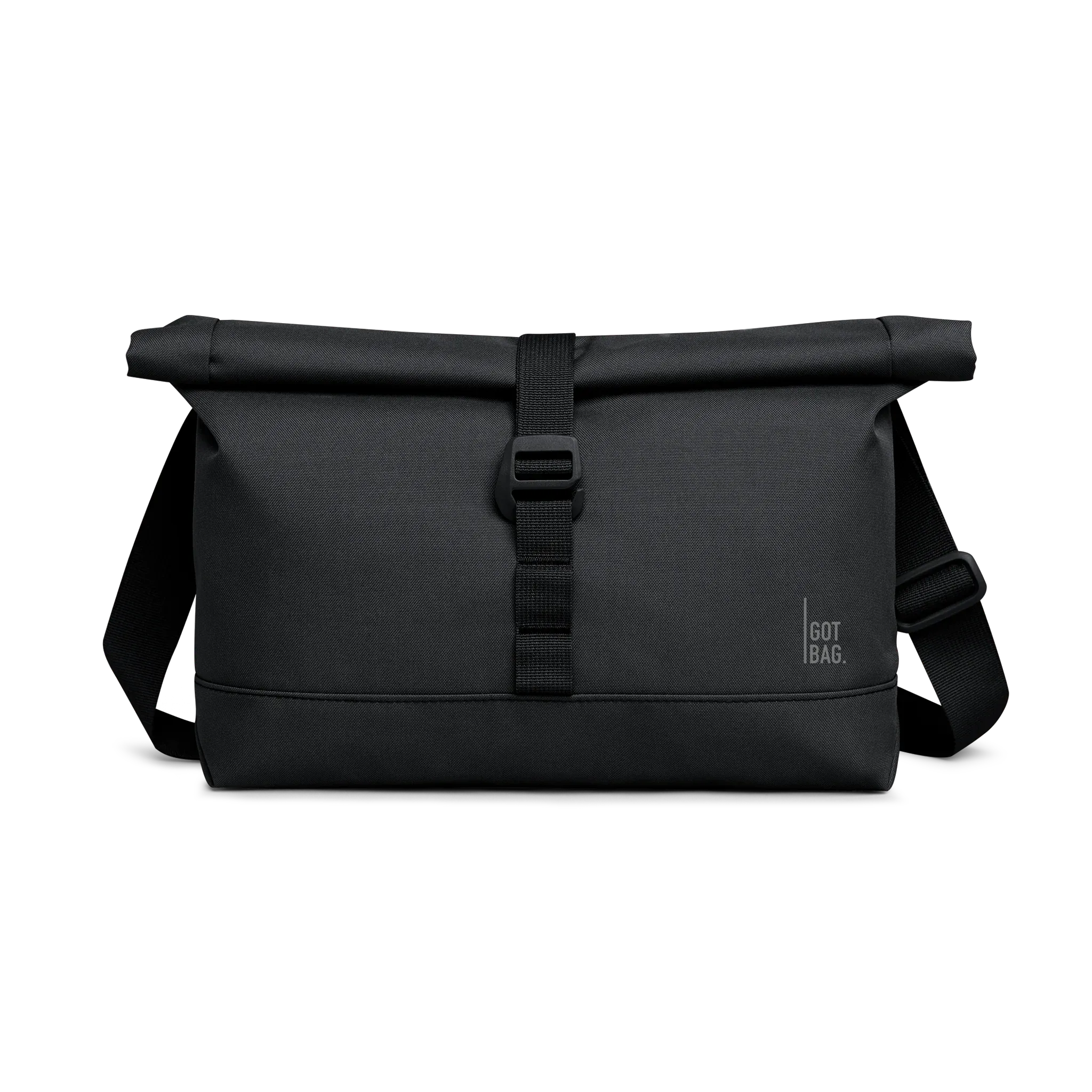 GOT BAG Messenger Bag Black Monochrome – Vorderansicht 1 | nachhaltig | Bag-Age