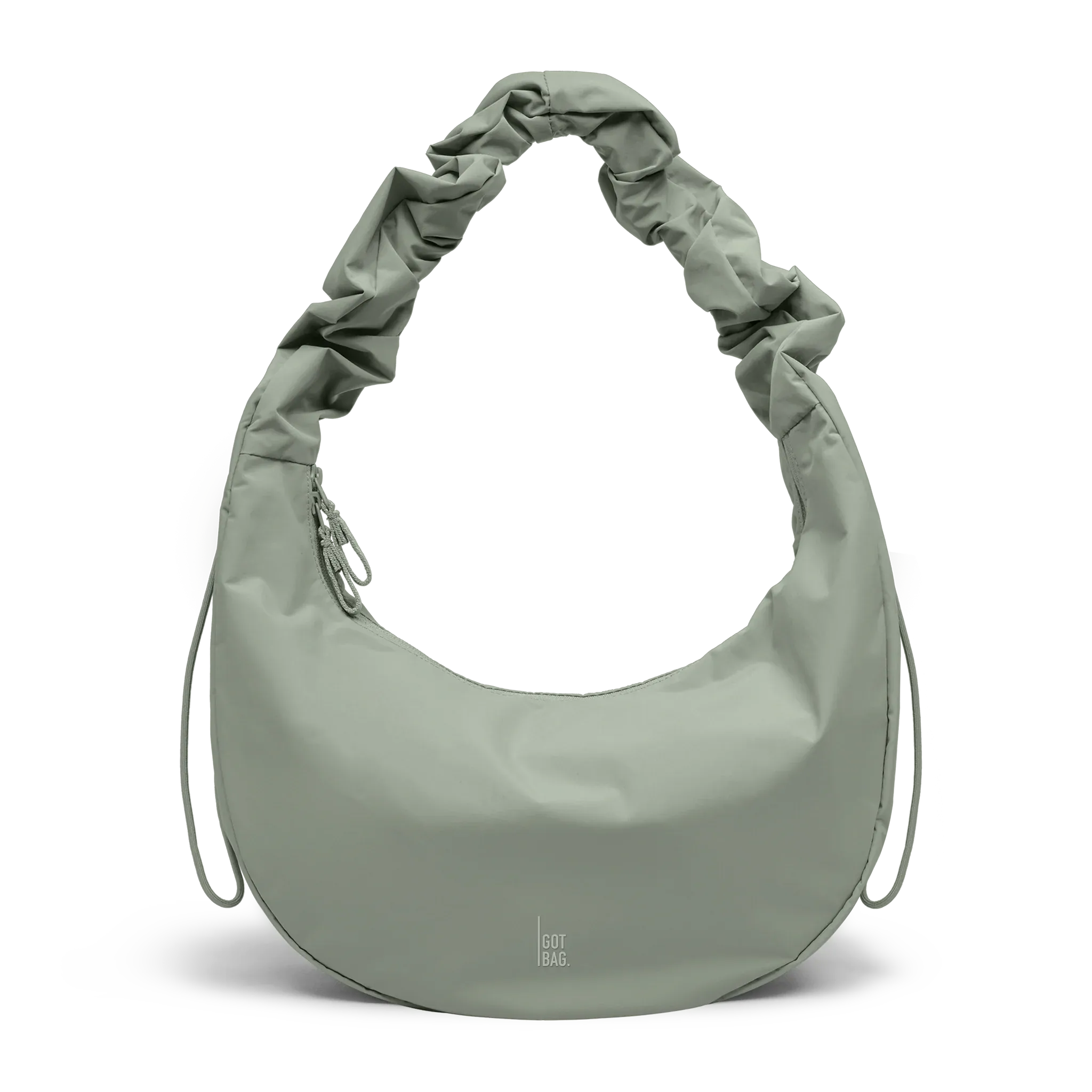 GOT BAG Moon Bag Ruffle Bass Monochrome – vista frontale | sostenibile | Bag-Age
