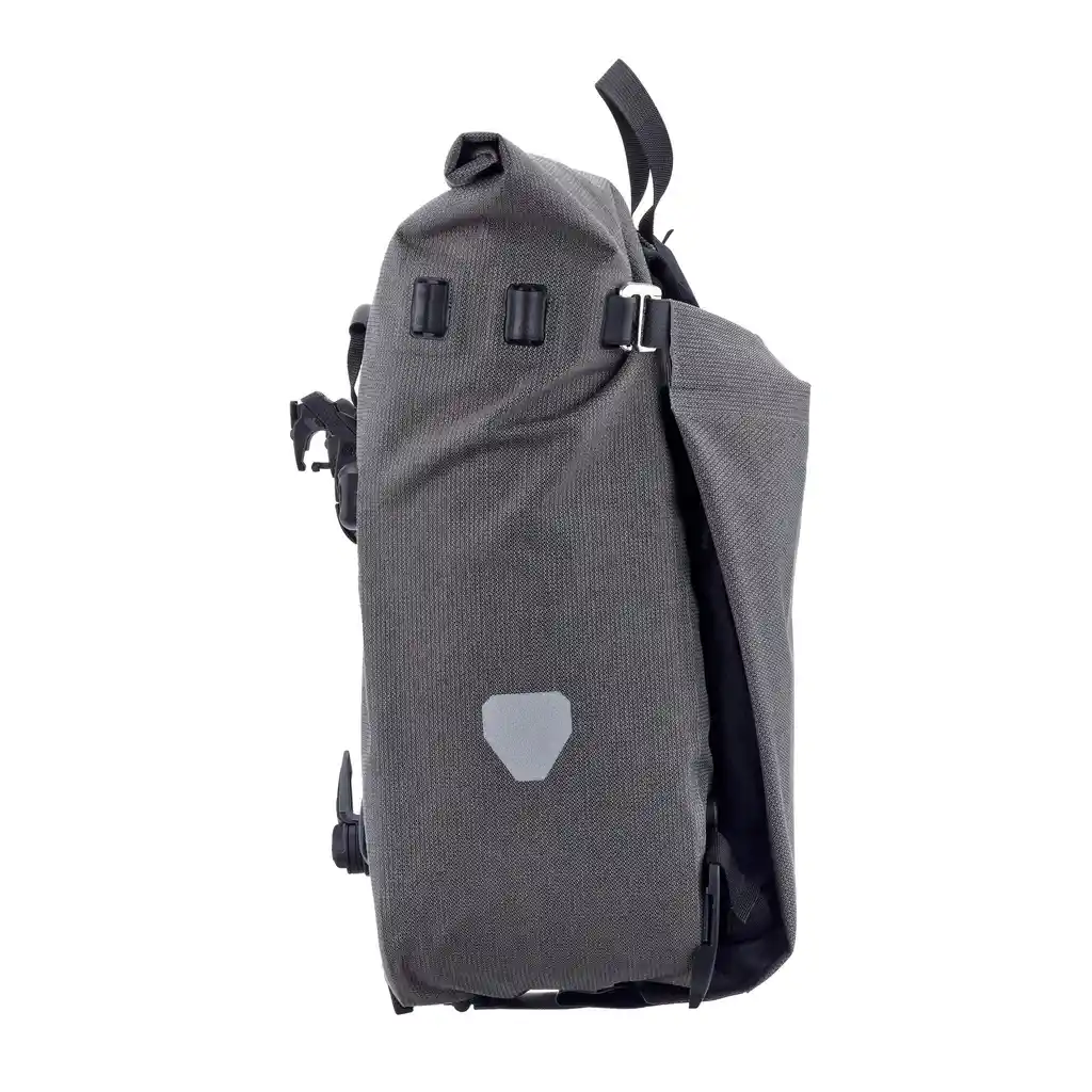 ORTLIEB Vario 20L Pepper convertible backpack pannier, widok z boku, w Bag-Age