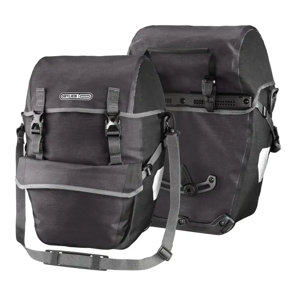 ORTLIEB Bike-Packer Plus Granite Fahrradtasche, Produktbild, bei Bag-Age