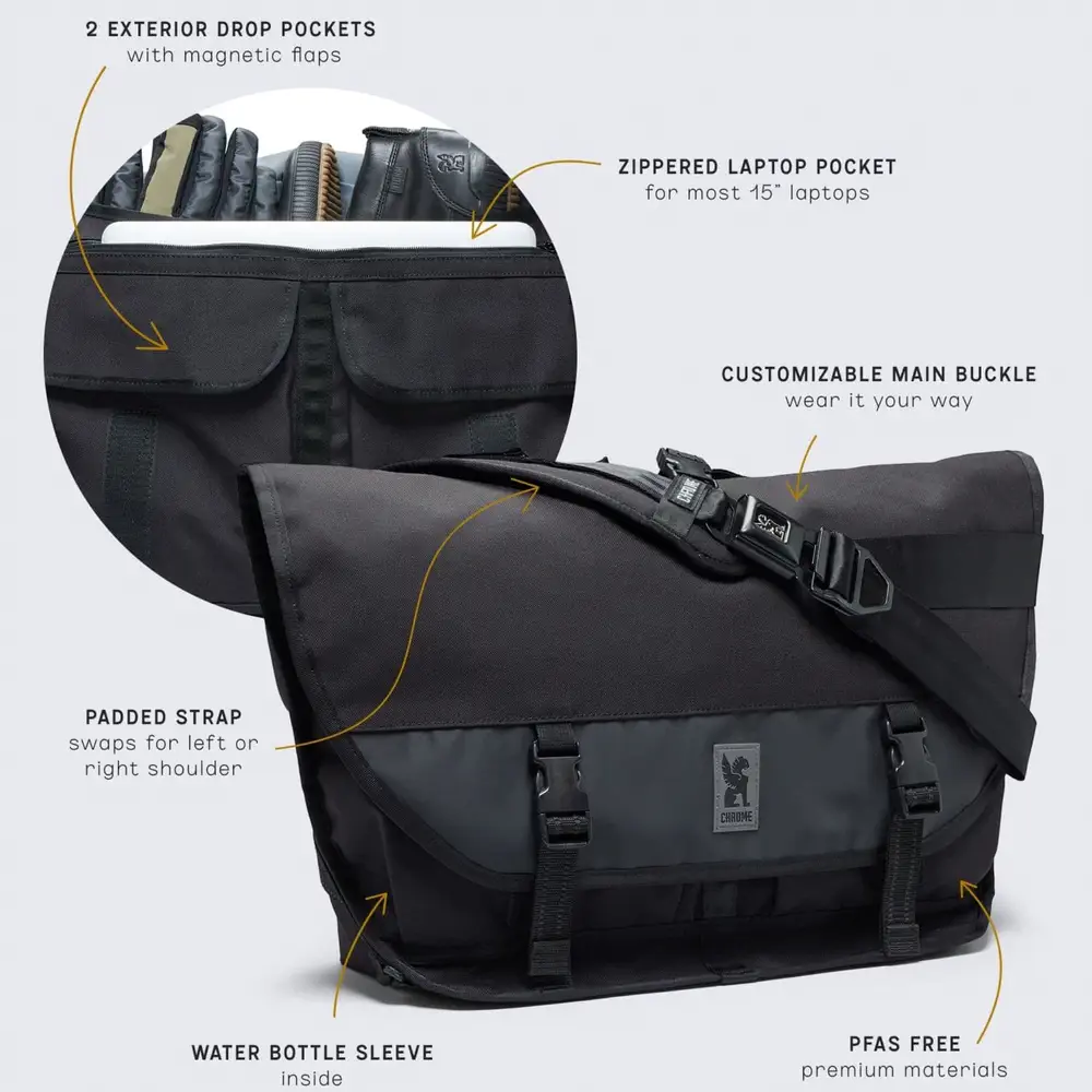 Chrome Industries Citizen 24L Messenger – Ausstattungsübersicht
