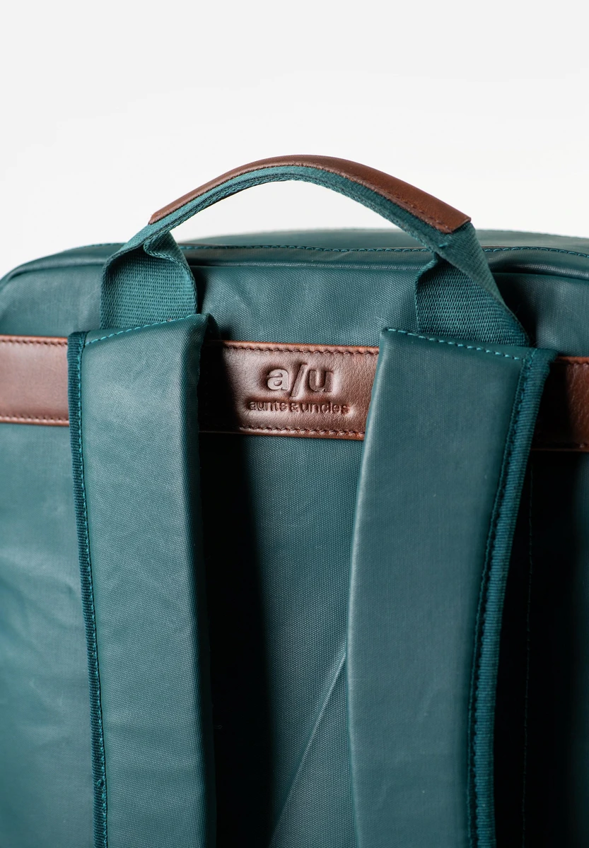 aunts & uncles Kawaguchi Transformative Teal sac, vue arrière, chez Bag-Age Berlin