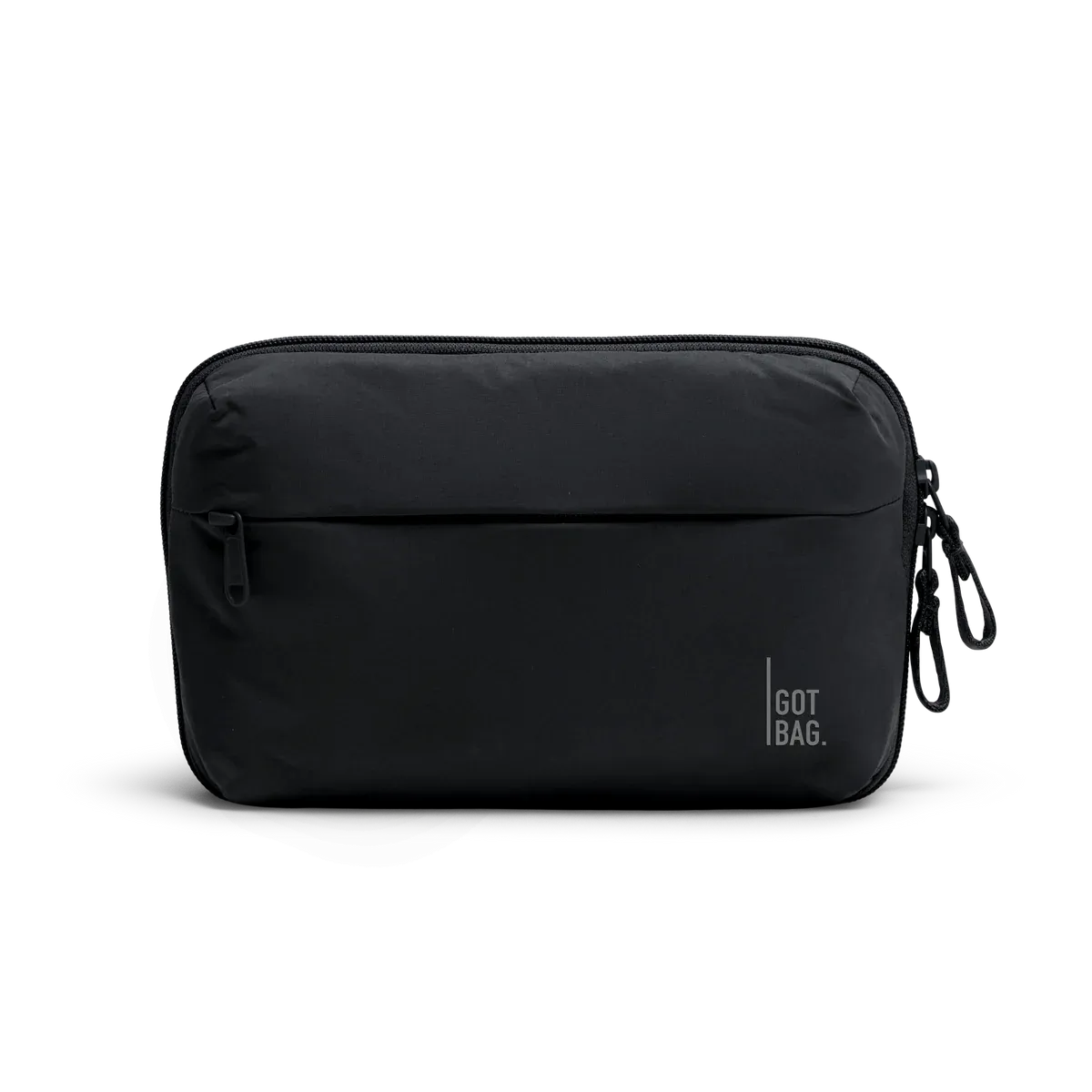 GOT BAG Commuter Tech Pouch Black Monochrome – vista frontale 3 | sostenibile | Bag-Age