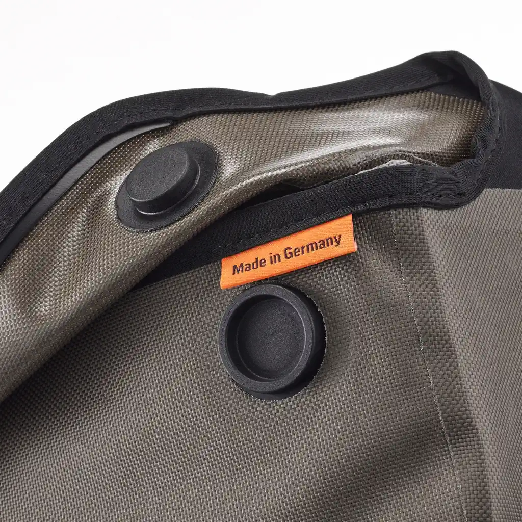 ORTLIEB Toptube-Bag Dark Sand Top Tube Bag, Detailansicht, bei Bag-Age