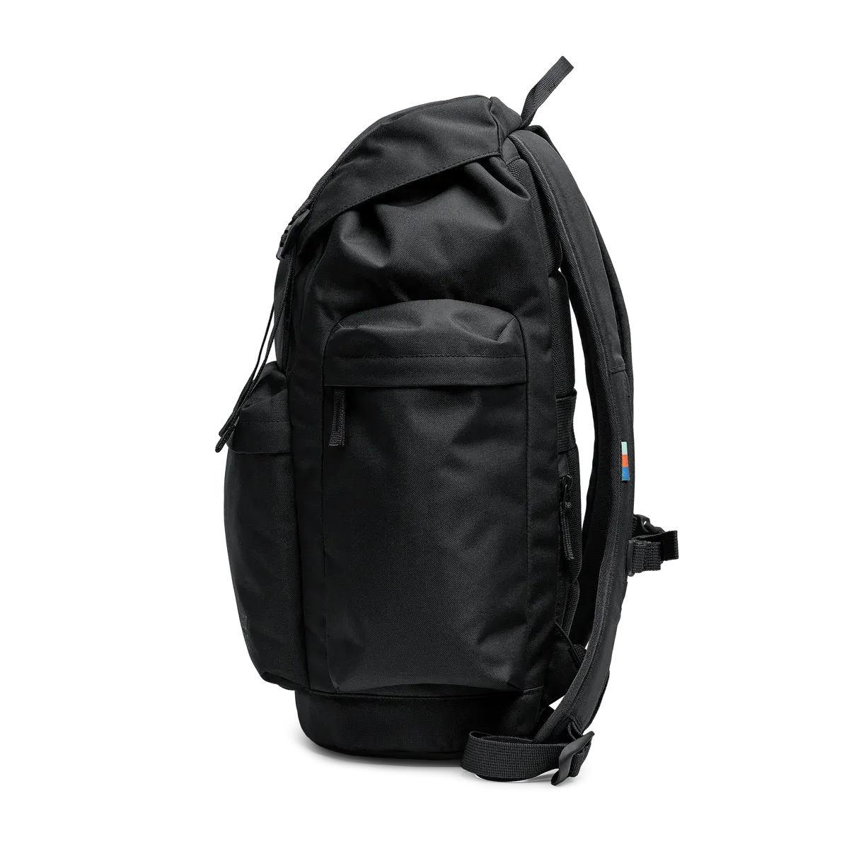 GOT BAG Flap Pack Large Black – vista lateral 2 | sustentável | Bag-Age