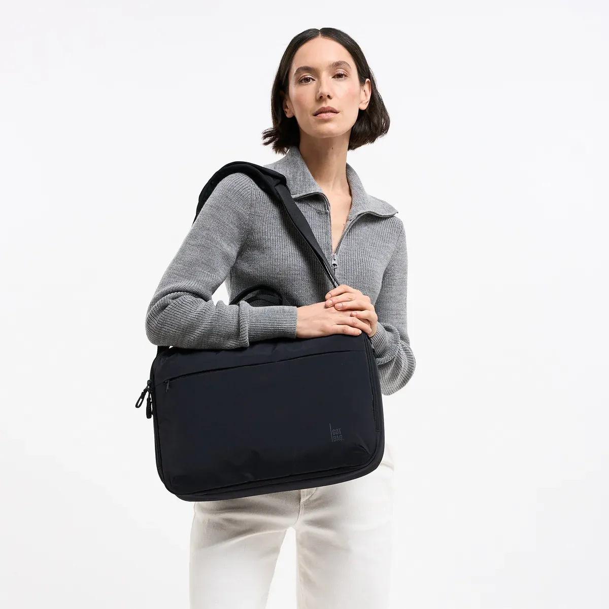 GOT BAG Commuter Bag Black Monochrome – photo lifestyle 1 | durable | Bag-Age