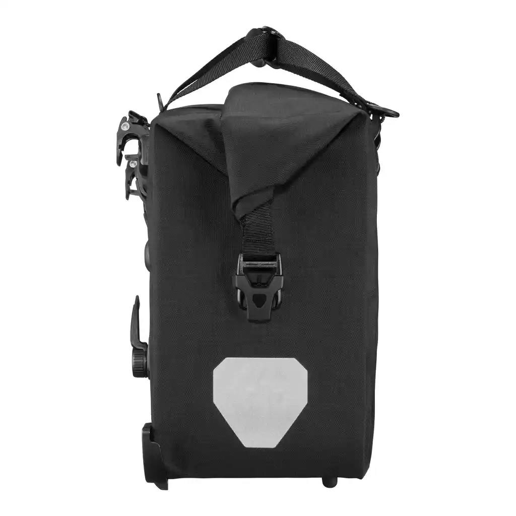 ORTLIEB Office-Bag Black Matt, bike business bag, vista laterale, da Bag-Age