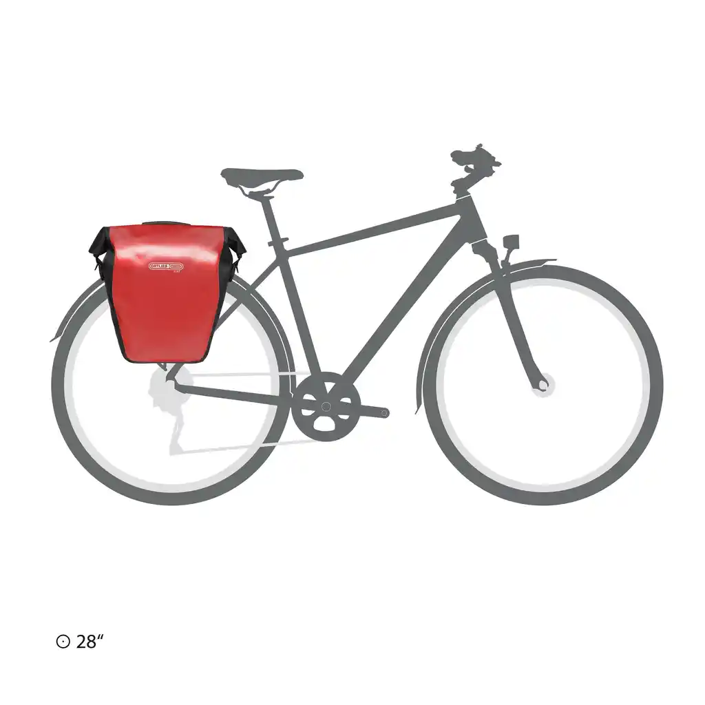 ORTLIEB Back-Roller Core Red, mala de bicicleta, imagem do produto, na Bag-Age