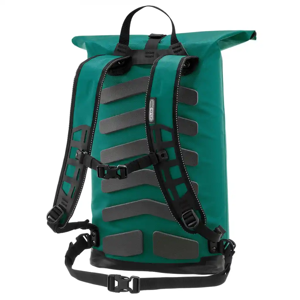 ORTLIEB Commuter-Daypack Atlantis Green Laptop Backpack, Rückansicht, bei Bag-Age