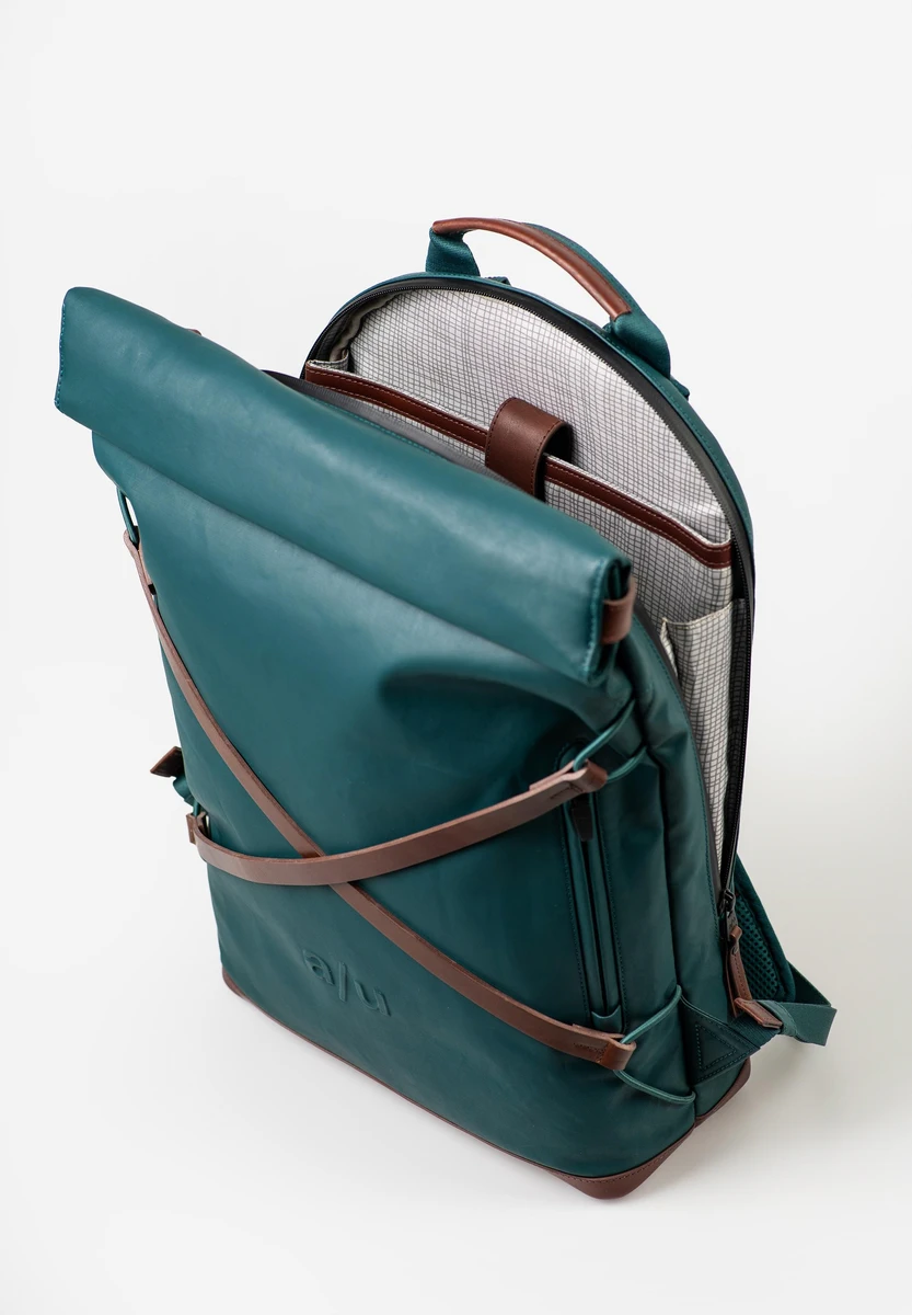aunts & uncles Osaka Transformative Teal tas, achteraanzicht, bij Bag-Age Berlin