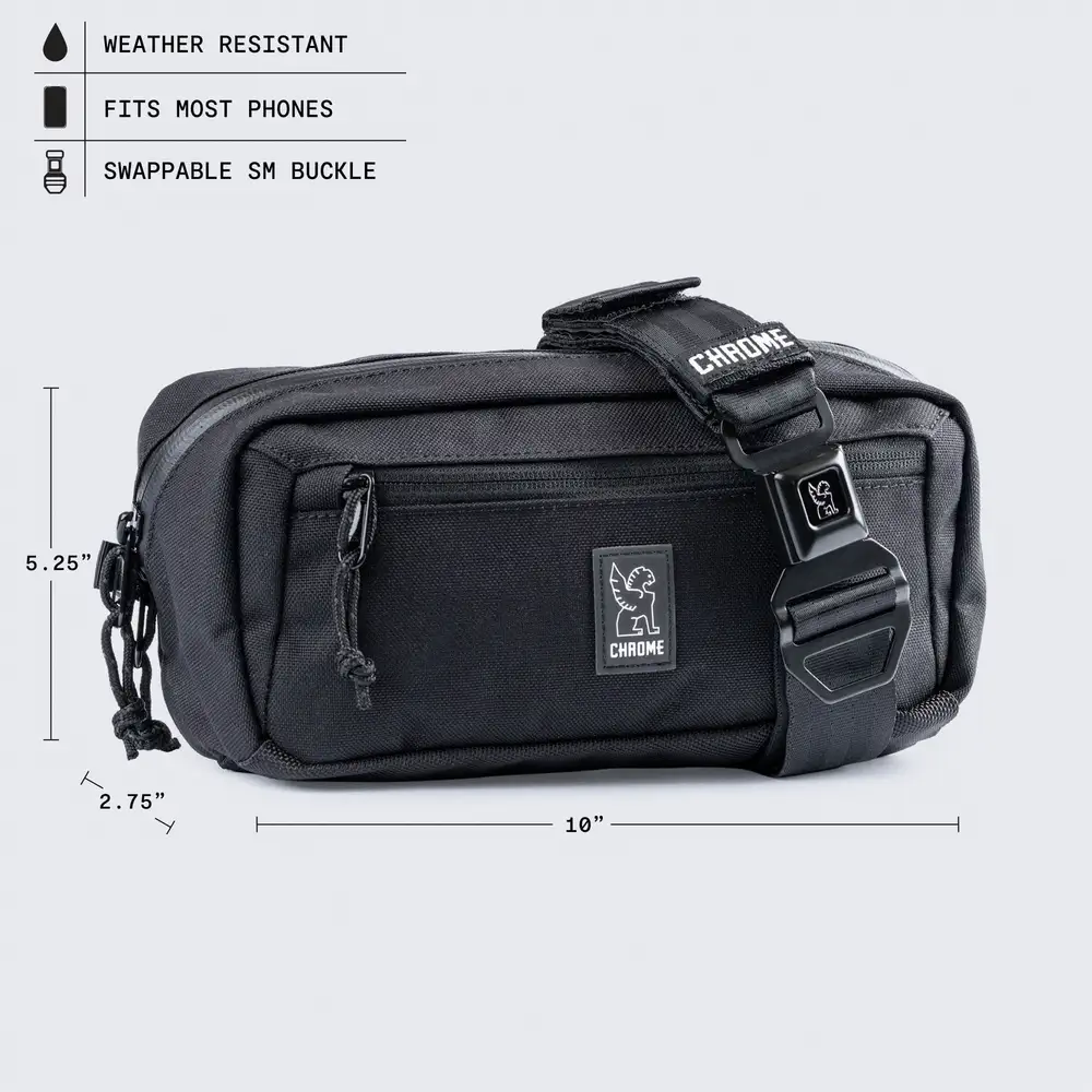 Chrome Industries Micro Kadet 3L Sling – Maßskizze