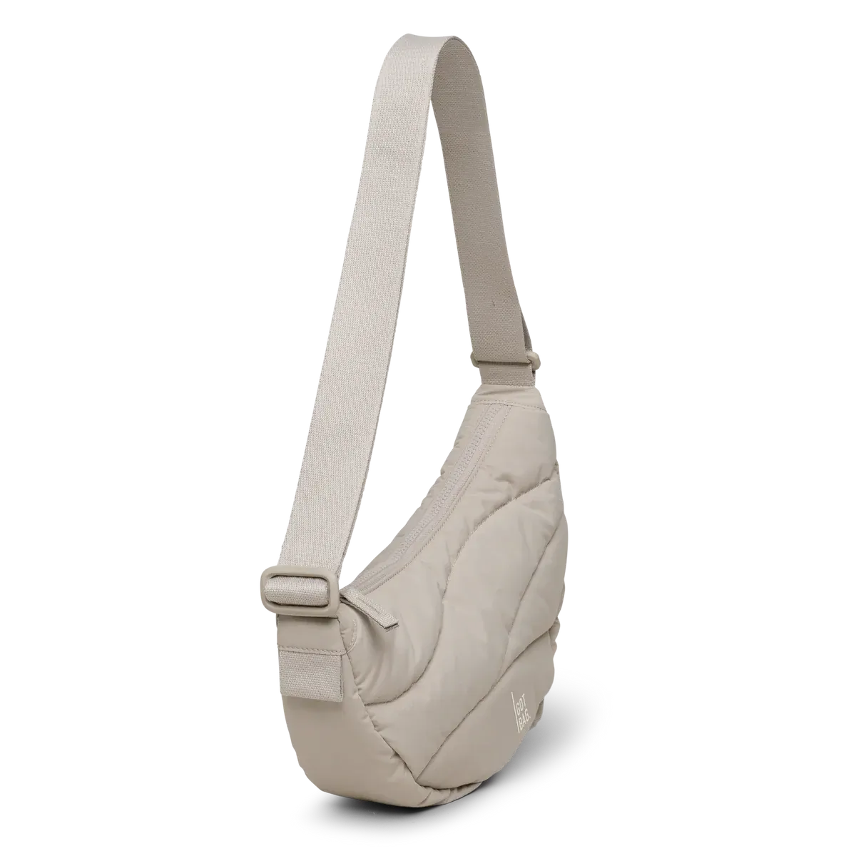 GOT BAG Wavy Puffer Moon Bag Small Scallop Monochrome – studio photo | sustainable | Bag-Age