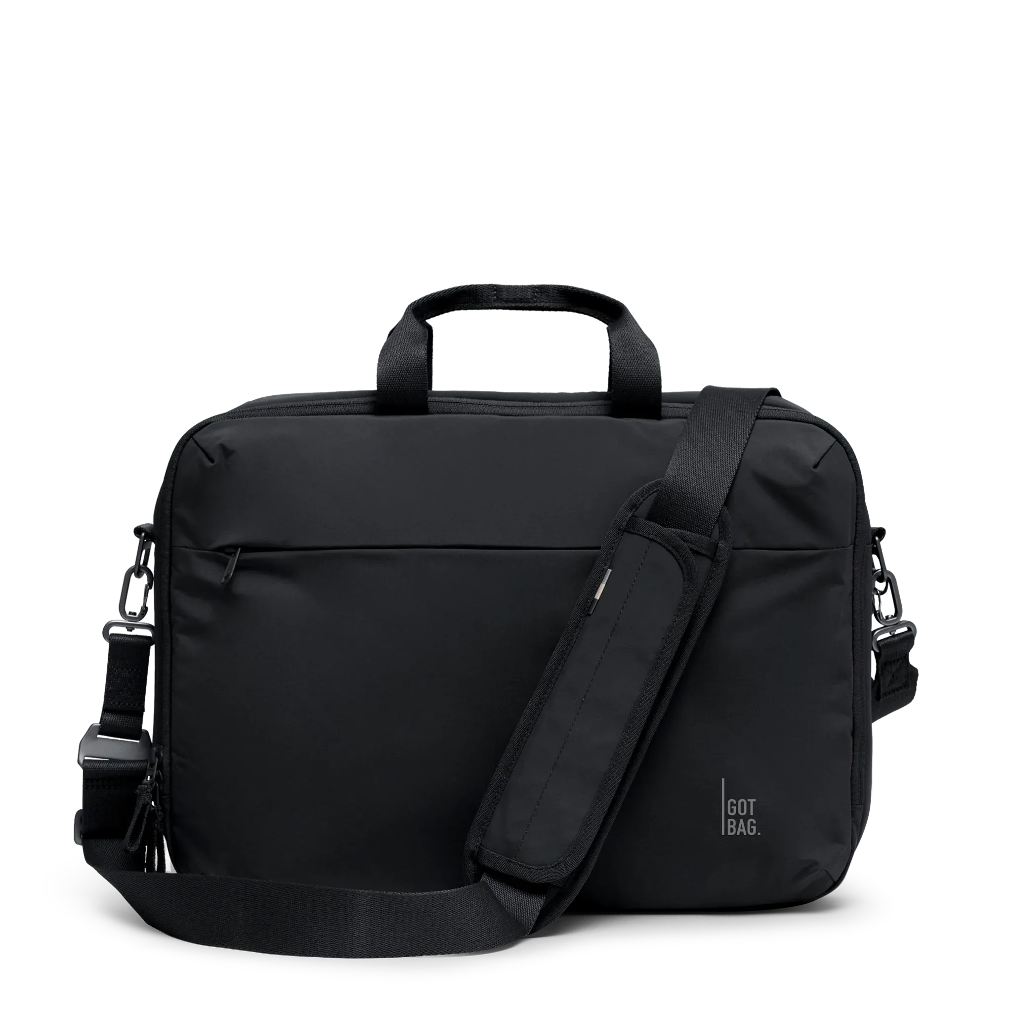 GOT BAG Commuter Bag Black Monochrome – vue avant 2 | durable | Bag-Age