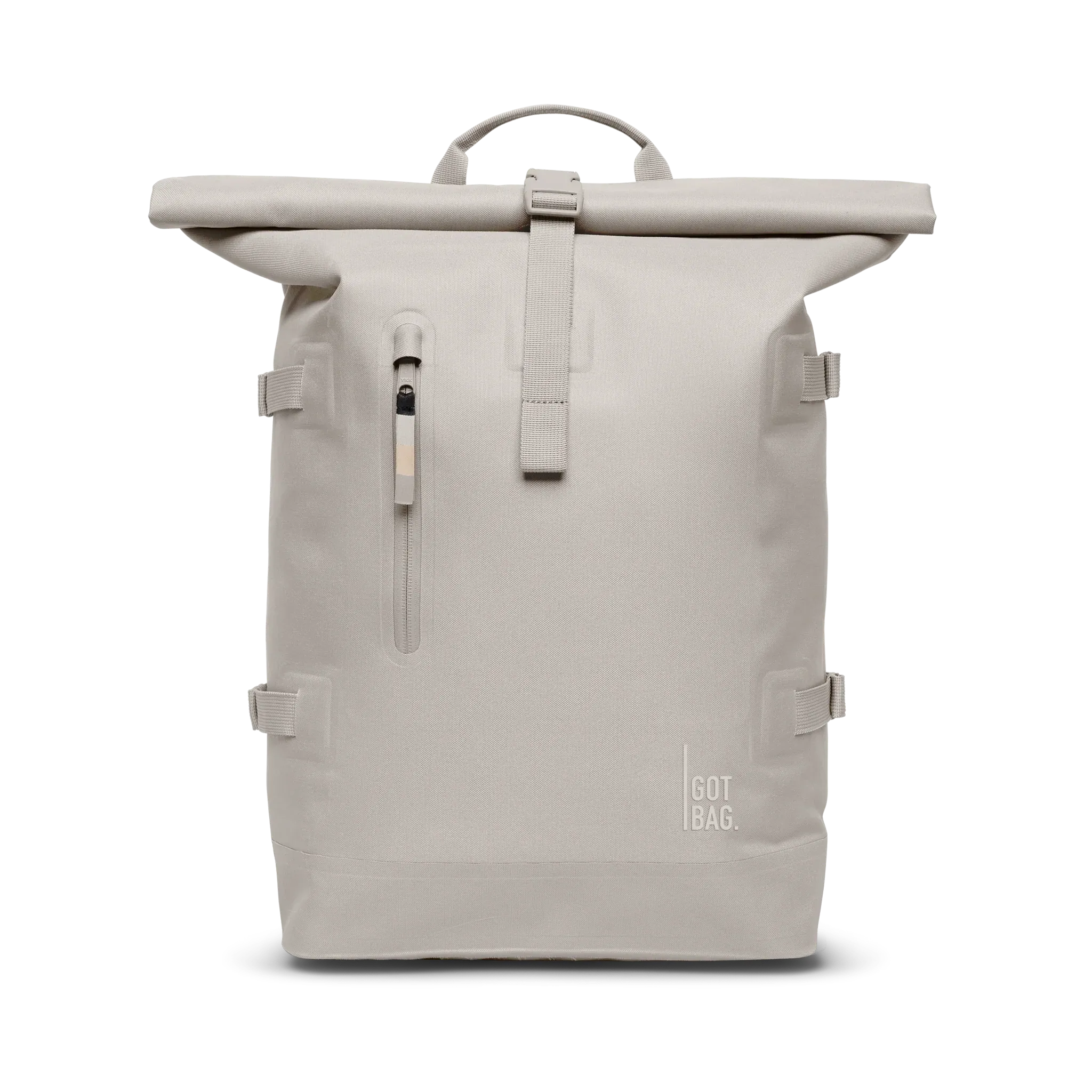 GOT BAG Rolltop 2.0 Clam Monochrome – vista frontale 1 | sostenibile | Bag-Age