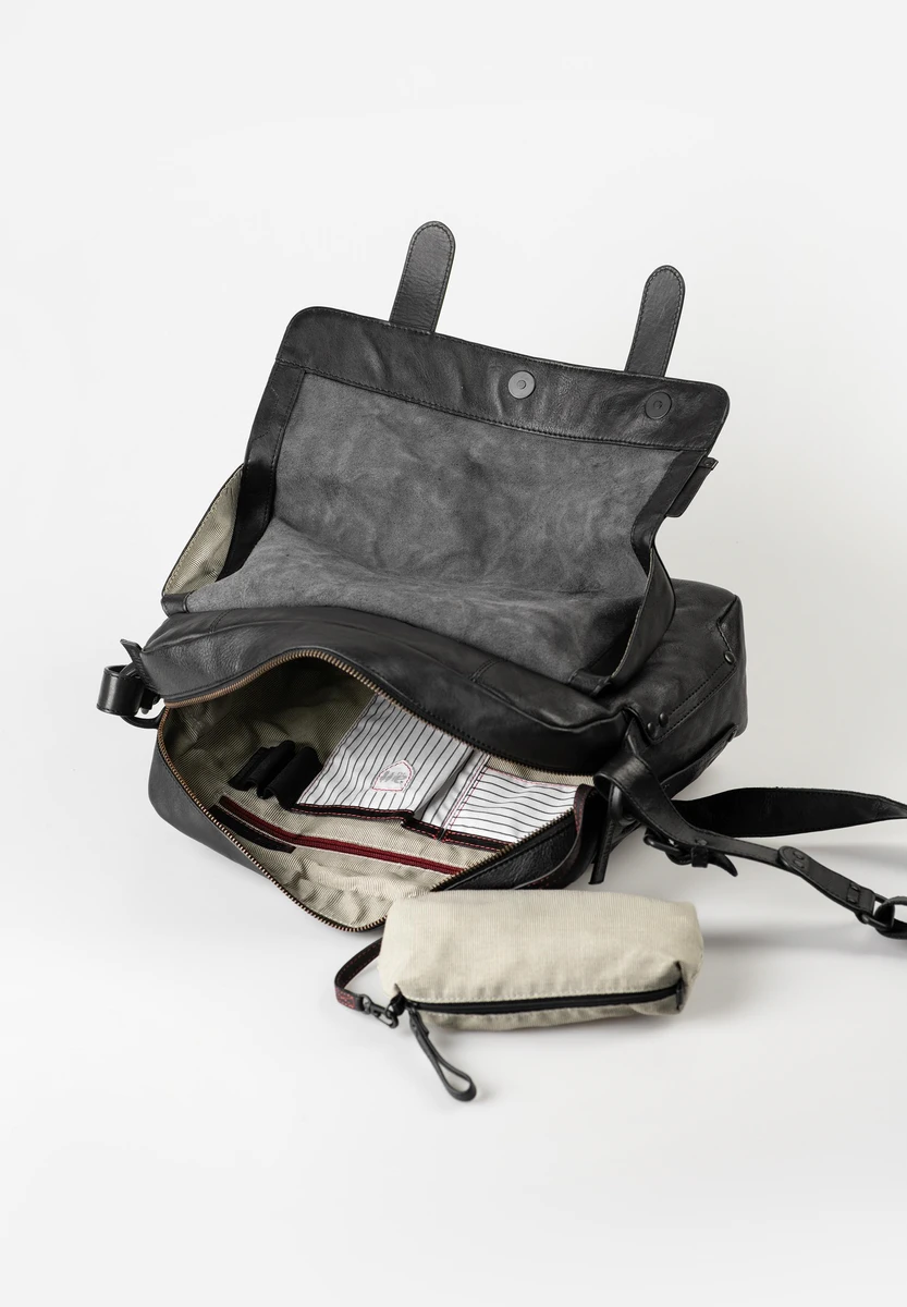 Aunts & Uncles Mrs. Honey Pie Black Smoke – bolsa transversal – Preto/Cinzento – vista do produto 7