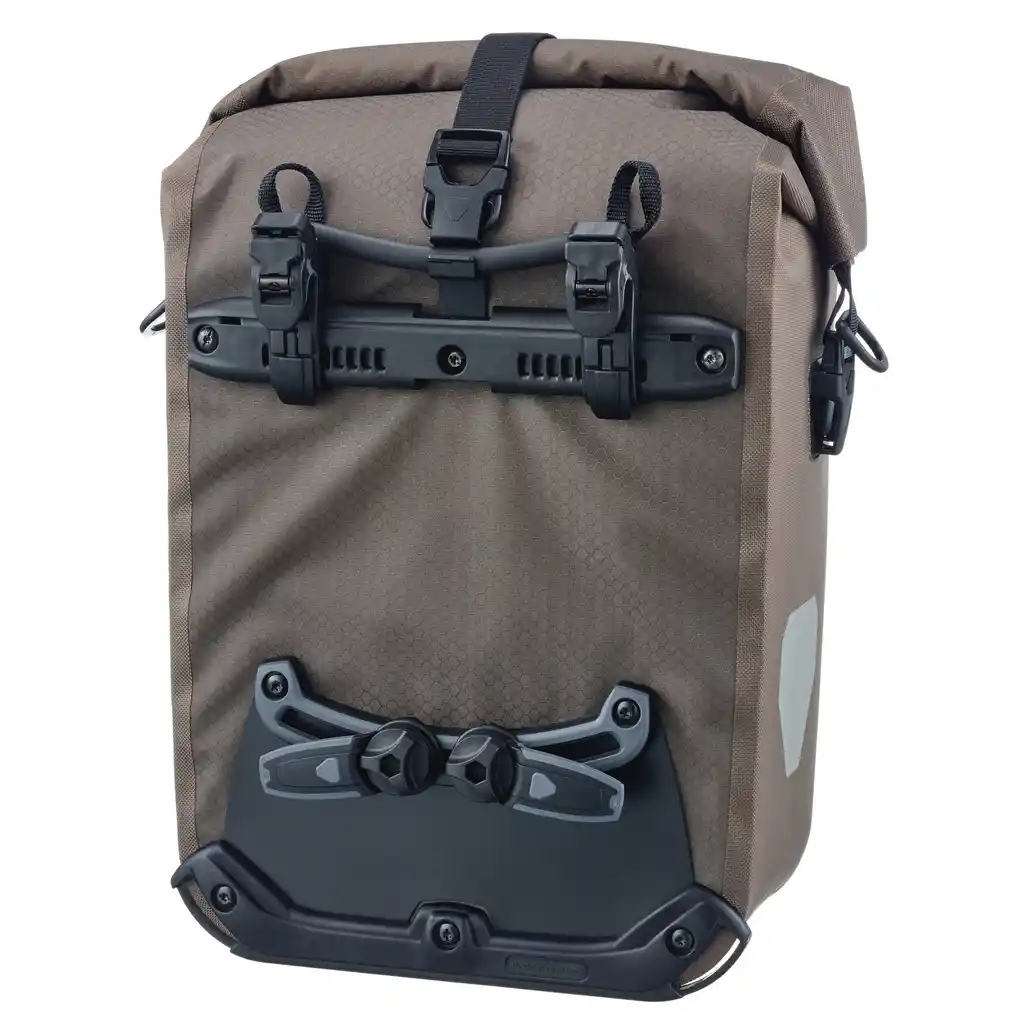ORTLIEB Gravel-Pack Dark Sand, borsa bici, vista posteriore, da Bag-Age