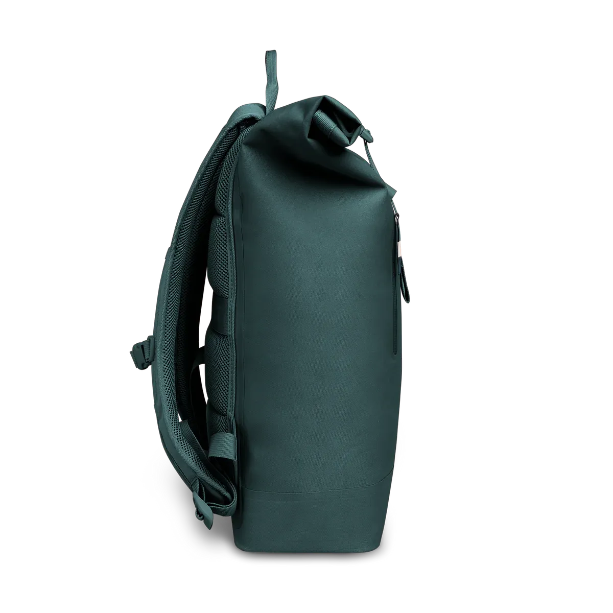 GOT BAG Rolltop Lite 2.0 Sea Teal Monochrome – side view 2 | sustainable | Bag-Age