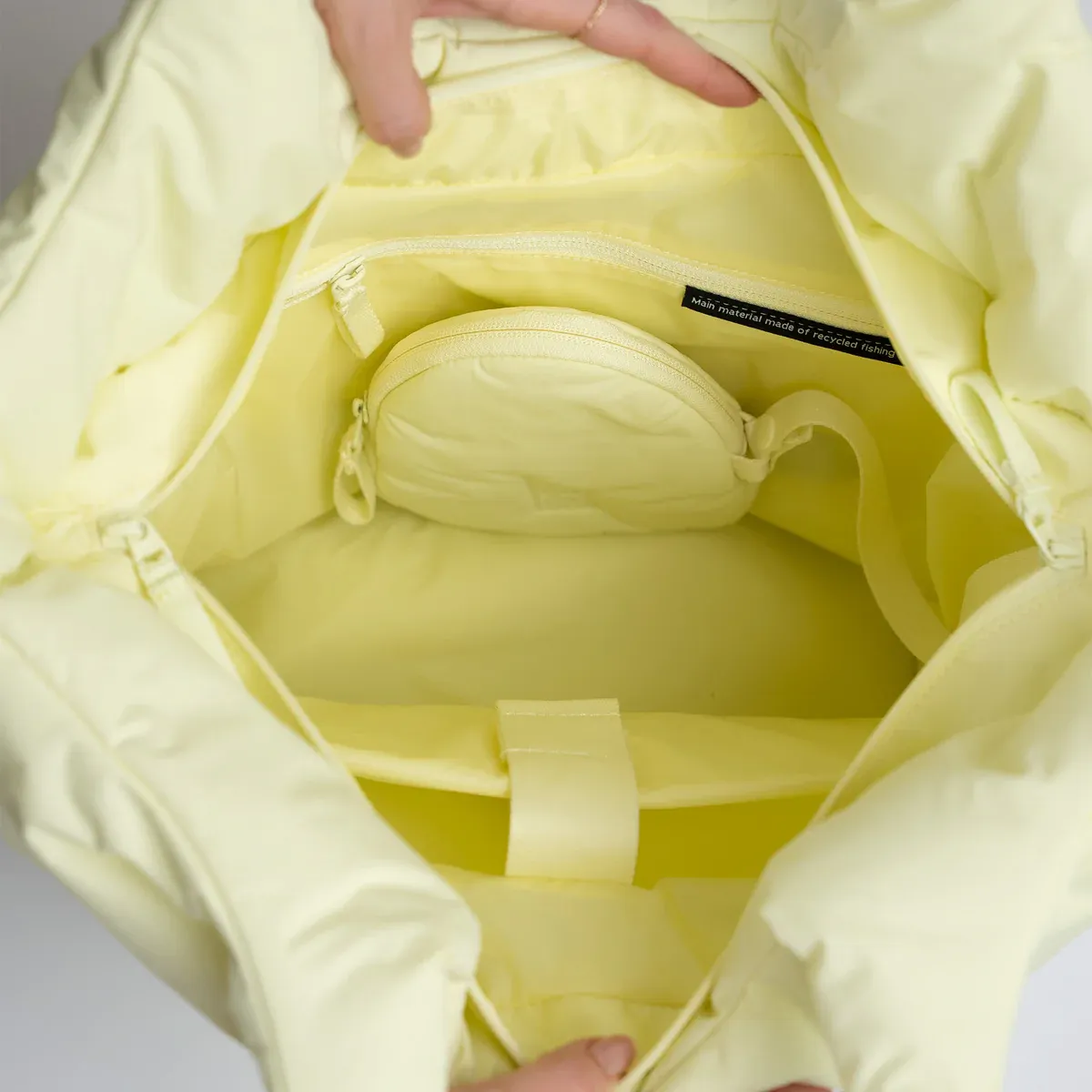 GOT BAG Cloud Tote Bag Sea Lemon Monochrome – vue latérale | durable | Bag-Age