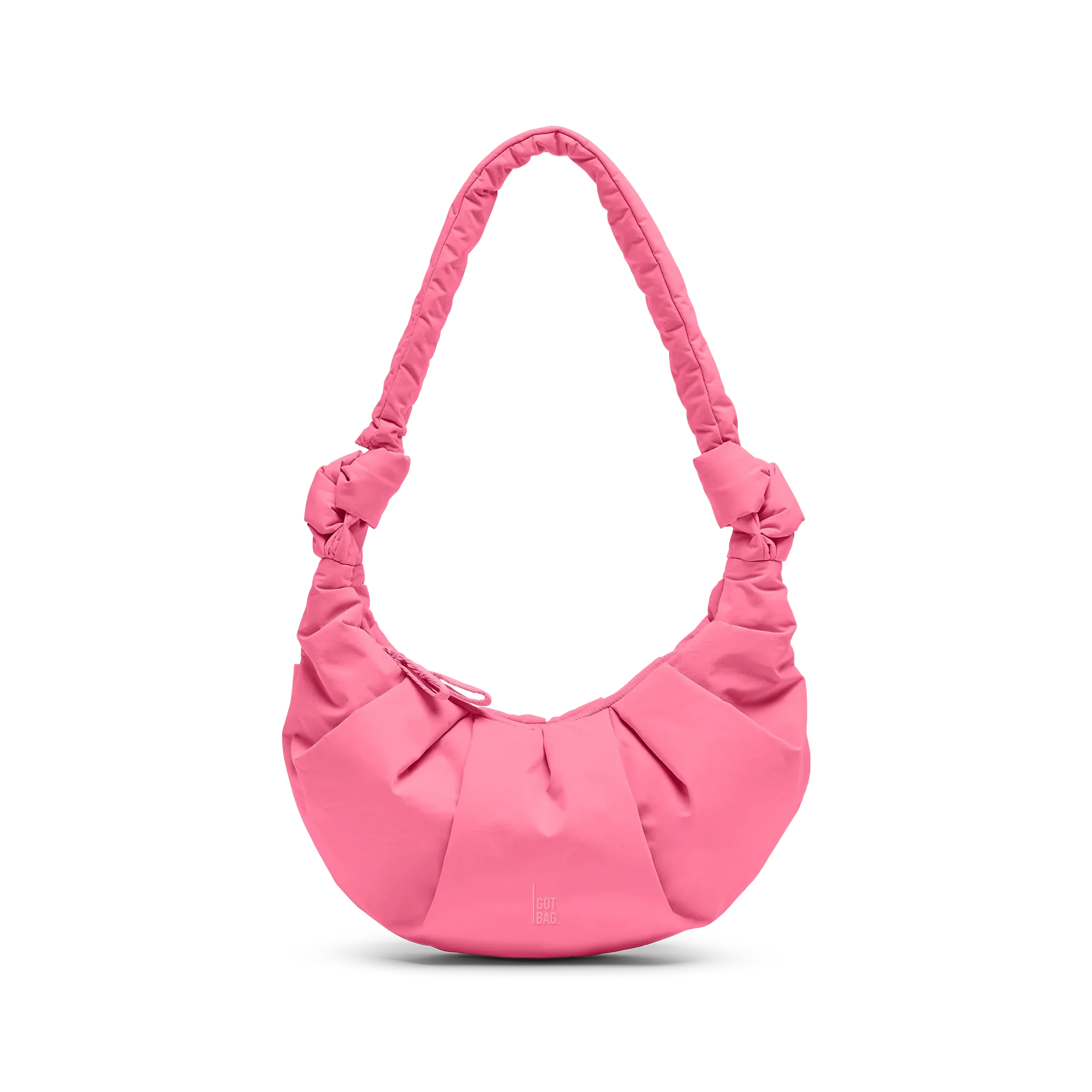 GOT BAG Pleat Moon Bag Small Salina Pink Monochrome – vista frontale | sostenibile | Bag-Age
