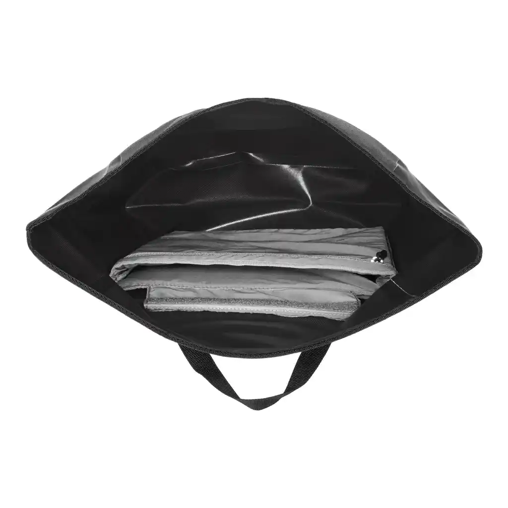 ORTLIEB Velocity Plus Black backpack, inside view, at Bag-Age
