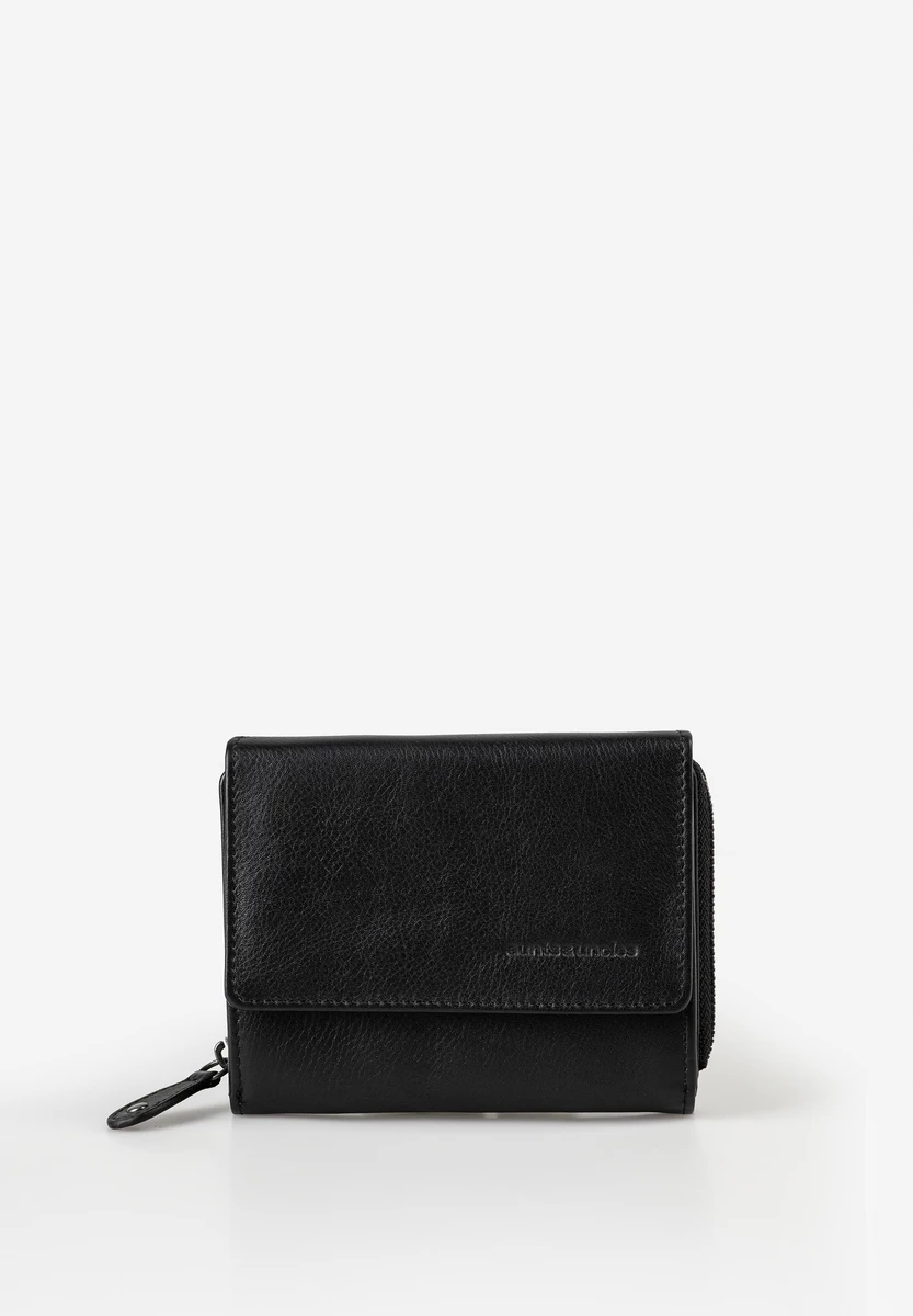 Aunts & Uncles Myrtle Jet Black – wallet – front view