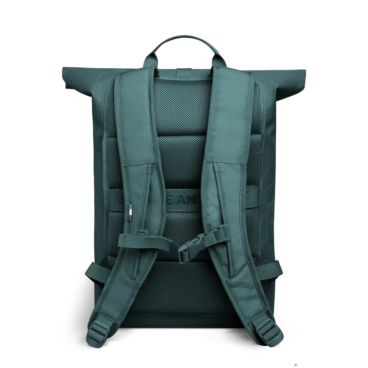 GOT BAG Rolltop Lite 2.0 Sea Teal Monochrome – back view | sustainable | Bag-Age