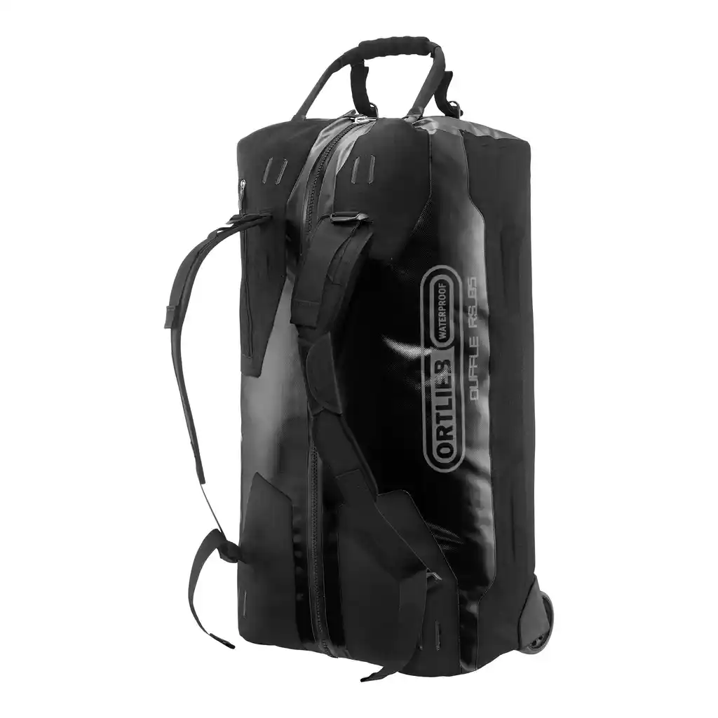 ORTLIEB Duffle RS Black wheeled duffle, front view, at Bag-Age