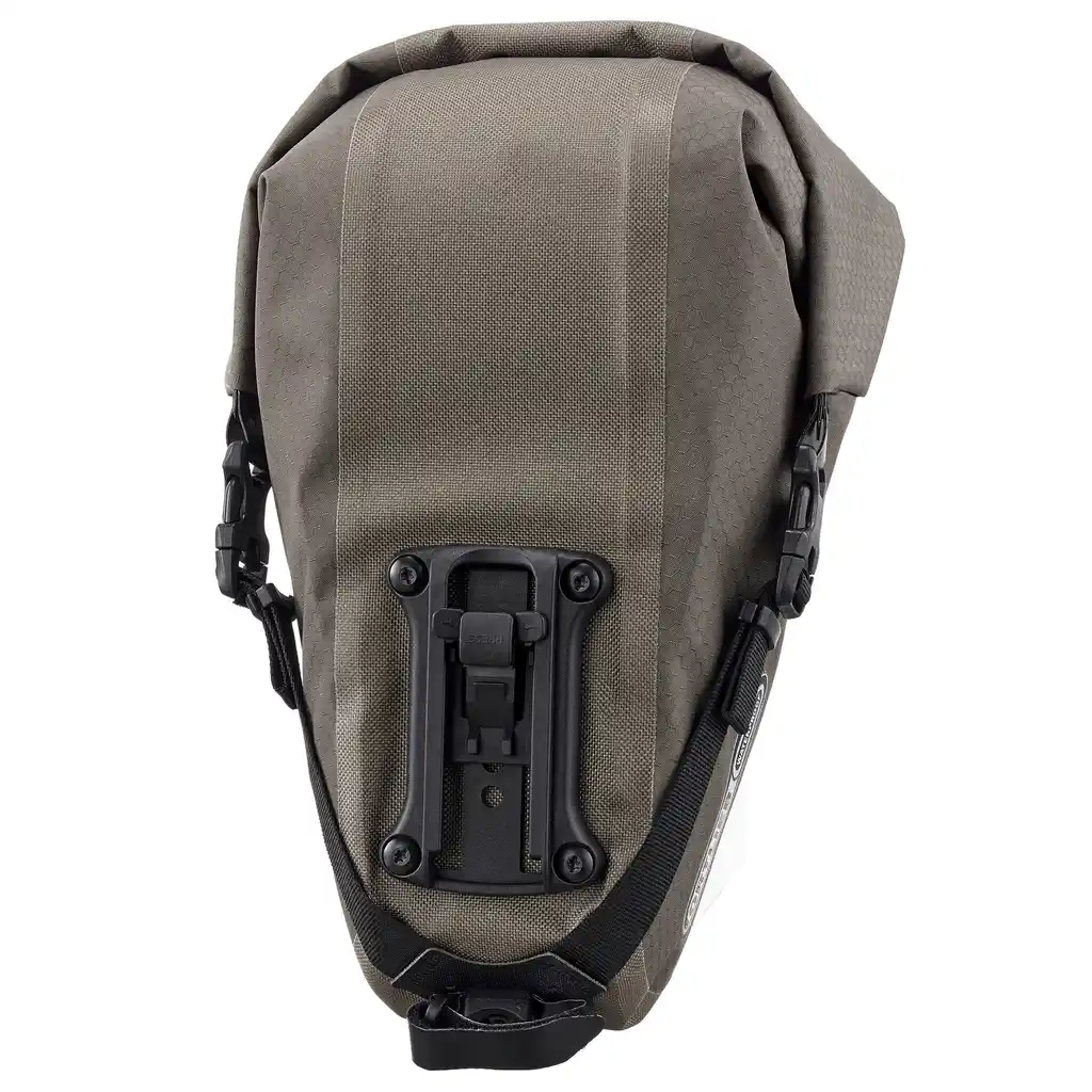 ORTLIEB Saddle-Bag Dark Sand, sacoche de selle, vue latérale, chez Bag-Age