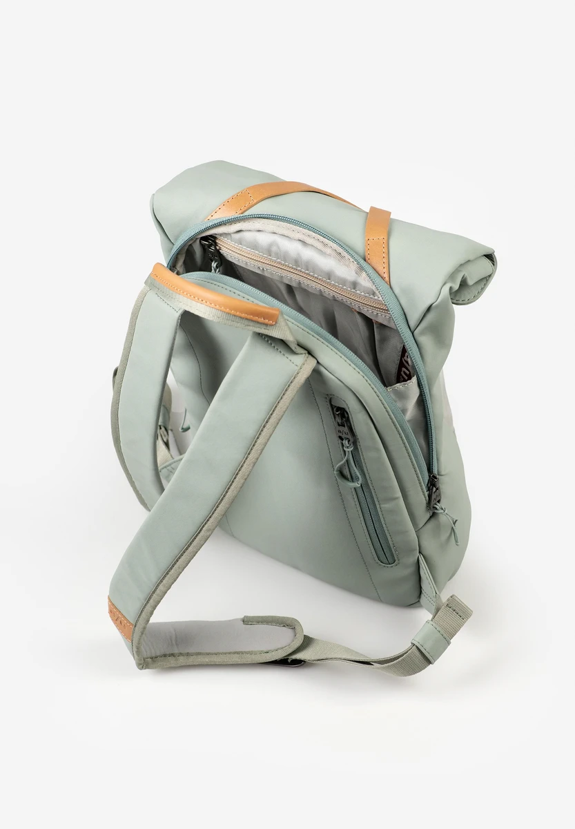 aunts & uncles Kiso RE Sage Green saco, vista traseira, na Bag-Age Berlin