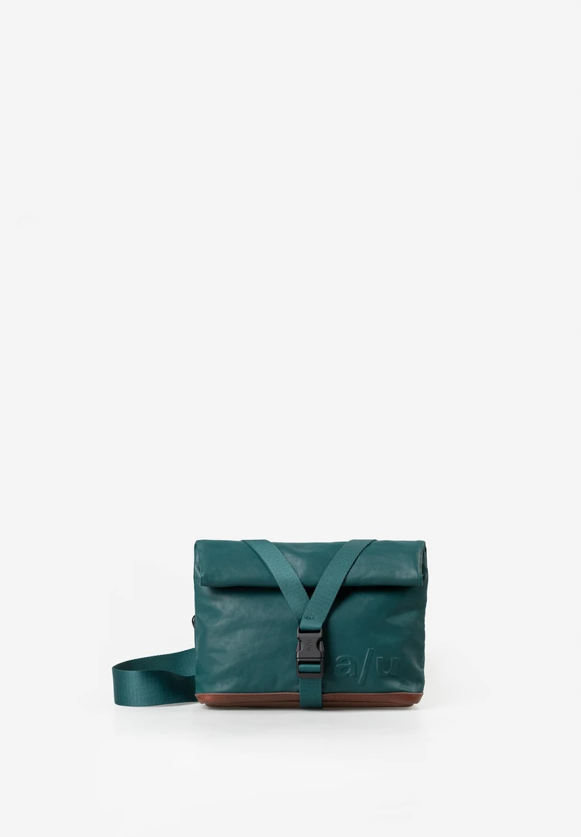 aunts & uncles Tsu Transformative Teal saco, vista frontal, na Bag-Age Berlin
