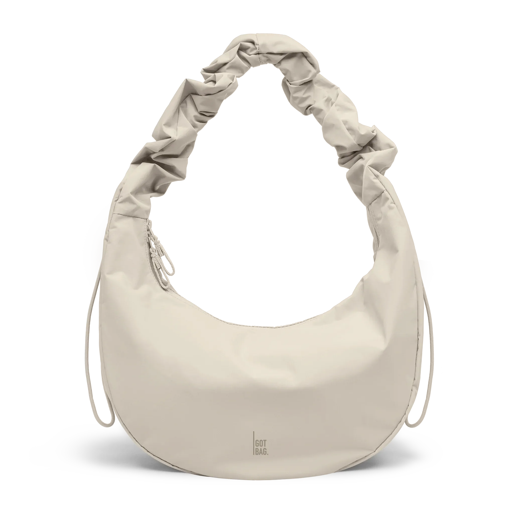 GOT BAG Moon Bag Ruffle Soft Shell Monochrome – front view | sustainable | Bag-Age