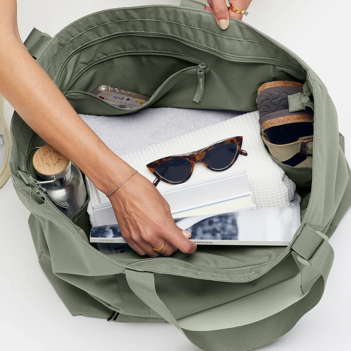 GOT BAG Tote Bag Large Bass Monochrome – productbeeld 2 | duurzaam | Bag-Age
