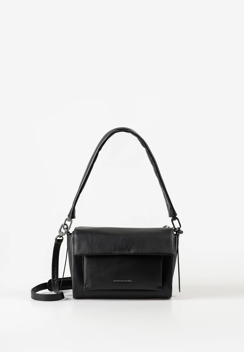 aunts & uncles Noon Jet Black sac, vue avant, chez Bag-Age Berlin