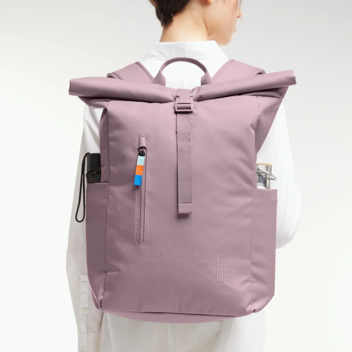 GOT BAG Rolltop Easy Calamary – side view 1 | sustainable | Bag-Age